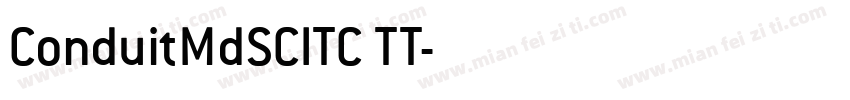 ConduitMdSCITC TT字体转换